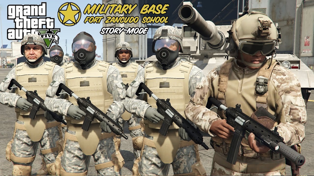 How To Join the ARMY in GTA 5! (Fort Zancudo School & Missions)