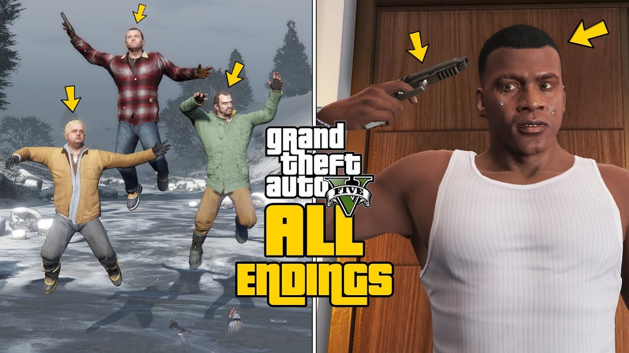 GTA 5 – All 5 Endings! (A,B,C, Secret & BETA)