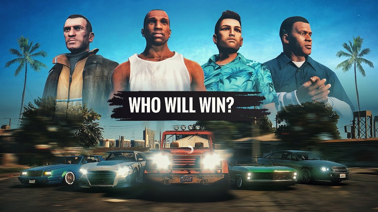 All Main GTA Characters The Big Race Contest – Who Will Win?