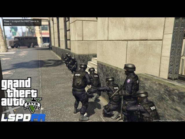 NYPD Emergency Service Unit Rescuing Hostages In GTA 5