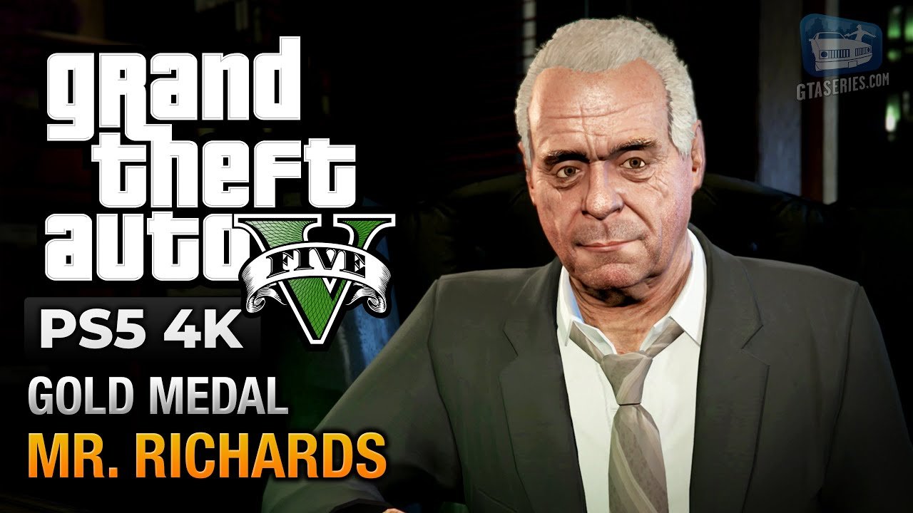 GTA 5 PS5 – Mission #42 – Mr. Richards [Gold Medal Guide – 4K 60fps]