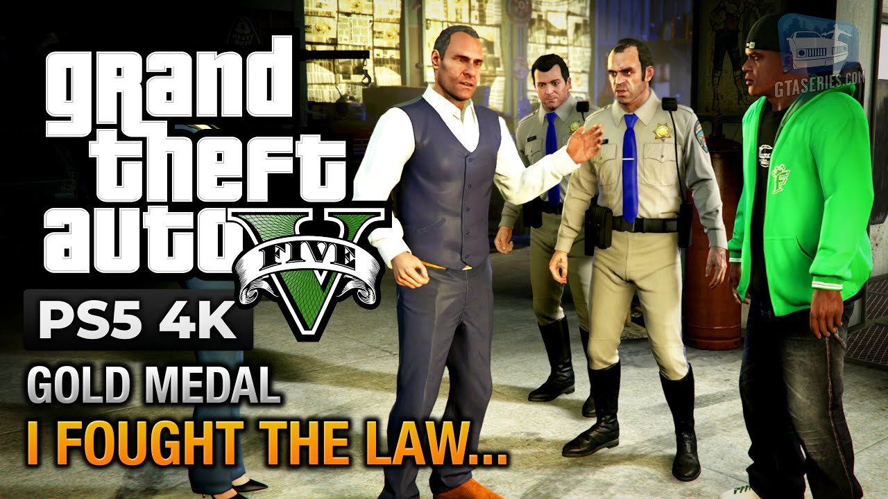 GTA 5 PS5 – Mission #43 – I Fought the Law… [Gold Medal Guide – 4K 60fps]